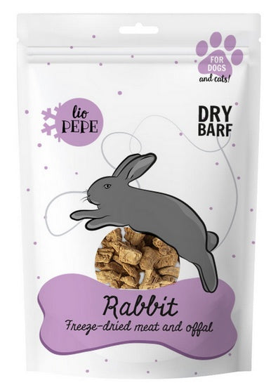 Paka Zwierzaka Lio PEPE Przysmak Rabbit (wątróbka królika) 60g - liofilizowana nagroda human grade - Image 1