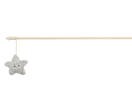 Trixie zabawka świąteczna dla kota wędka z gwiazdą 48 cm - wspólna zabawa pod kontrolą - Image 2