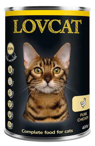 Lovcat Pure Chicken puszka 400 g – 70% kurczaka i receptura bez zbóż