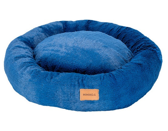 MIMIKO Pets Legowisko Shaggy okrągłe XL 75cm chabrowe - Image 1