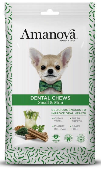 Amanova Dog Dental Chews Small & Mini 110g - Image 1