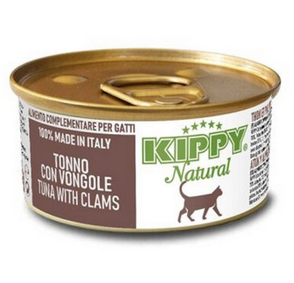 Kippy Natural Tuna & Clams – tuńczyk i małże puszka 70g