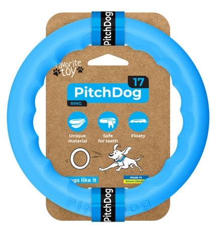 Pierścień do aportowania PitchDog17 - pływający ring 17 cm w kolorze niebieskim - Image 1