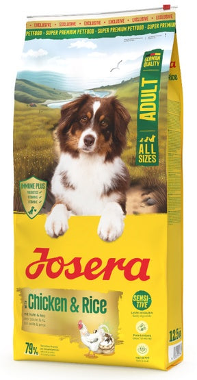 Josera adult chicken & rice 12,5 kg – lekkostrawna codzienna formuła dla dorosłych psów