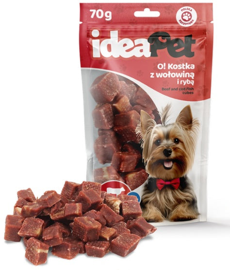 IdeaPet O! Kostka z wołowiną i rybą 70g - Image 1
