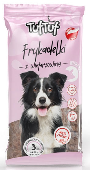 TUF TUF frykadelki wieprzowe dla psa 3 szt. – chrupiące ciasteczka treningowe