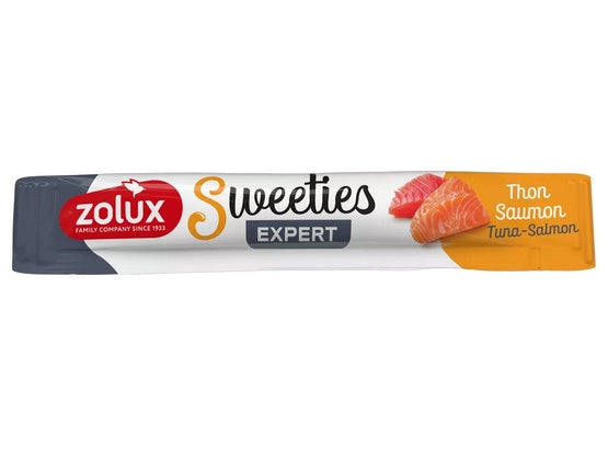 Zolux Sweeties Kremowy przysmak dla kota – tuńczyk i łosoś 14g
