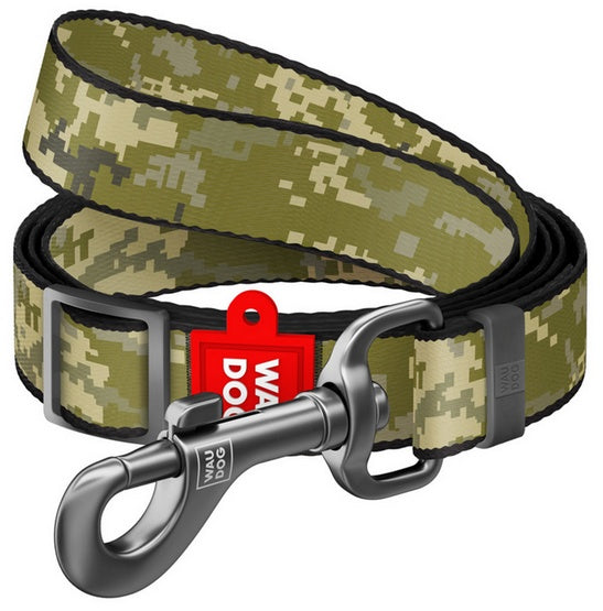 Collar WauDog Nylon Smycz nylonowa regulowana M 20mm/152-183cm, wzór MILITARY - Image 1