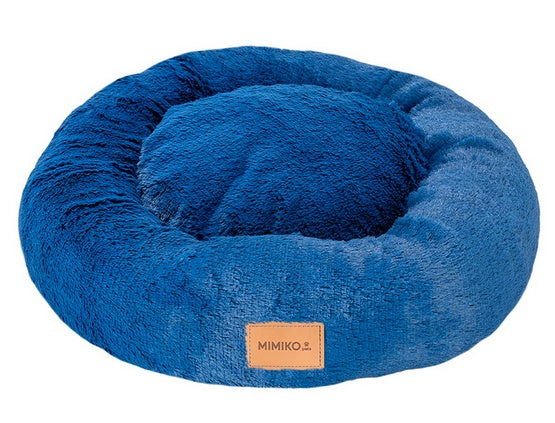 MIMIKO Pets Legowisko Shaggy okrągłe L 60cm chabrowe - Image 1