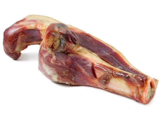 Mediterranean Natural Serrano Ham Bones połowa kości szynkowej z golonki 200 g – naturalnie suszona kość do żucia