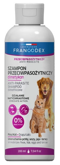 Francodex szampon z dimetykonem - mechaniczna ochrona przed pasożytami - Image 1
