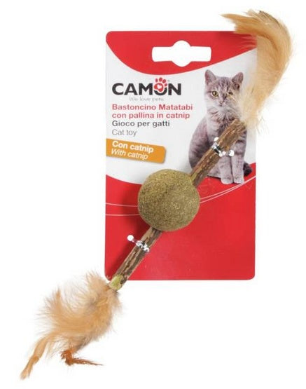 Camon Cat Toy Matatabi kij z piłką z podwójnym stymulantem