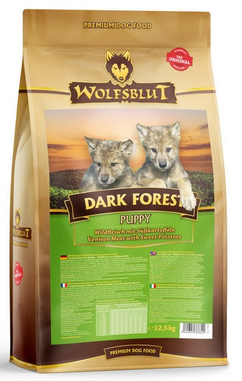 Wolfsblut Puppy Dark Forest 12,5 kg – bezzbożowa karma z dziczyzną dla szczeniąt (pełnoporcjowa) - Image 1