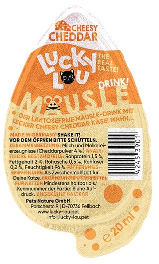 Lucky Lou Mausle Drink-Snack Cheddar 20ml - Image 1