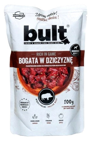 Bult mielonka bogata w dziczyznę saszetka 100 g – wysoka mięsność 75%