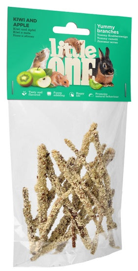 Little One gałązki z kiwi i jabłkiem 35 g – wsparcie ścierania zębów i smakowita przekąska