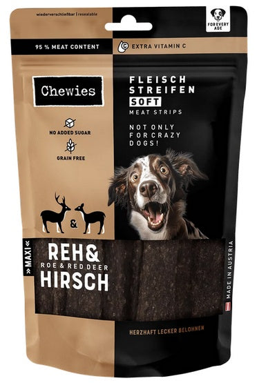 Chewies Meat Strips Soft Maxi Sarna & Jeleń 150g - Image 1