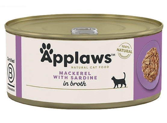 Applaws puszka dla kota Makrela i Sardynki 70g - Image 1