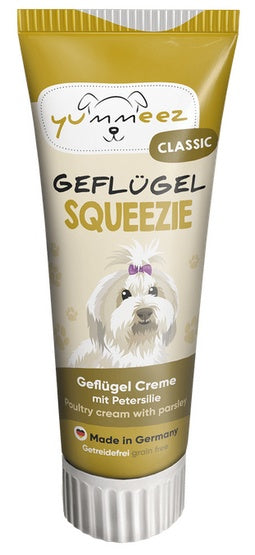 Yummeez Classic Squeezie drób pasta 75g - czysta nagroda z tubki - Image 1