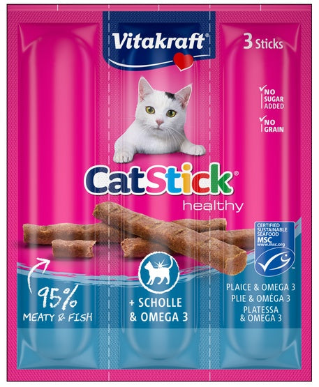 Vitakraft Cat Stick Classic flądra + omega3 3szt [31218] - Image 1