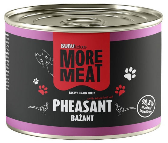 BUBAlicious Kot More Meat Mono bażant puszka 185g - Image 1
