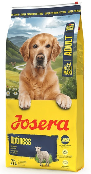 Josera optiness – lekkostrawna karma z jagnięciną dla psów średnich i dużych ras 12,5 kg - Image 1