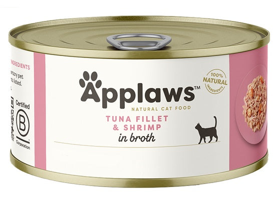 Applaws puszka dla kota Tuńczyk i Krewetki 156g - Image 1