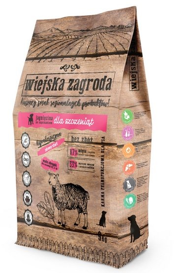 Wiejska Zagroda Jagnięcina ze szpinakiem Puppy 9kg - Image 2