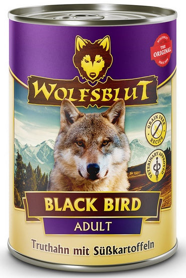 Wolfsblut Dog Black Bird – indyk i bataty puszka 395g