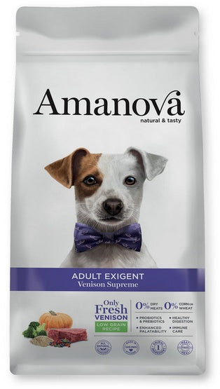 Amanova Dog Adult Exigent Venison – dziczyzna 2kg
