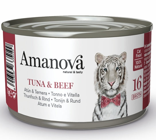 Amanova Cat Tuna & Beef - wysoka wilgotność 85% dla lepszego nawodnienia - Image 1