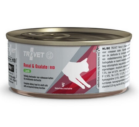 Trovet RID renal & oxalate dla kota – jagnięcina w puszce 100 g