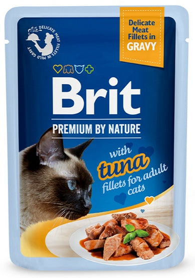 Brit Premium Cat Fillets with Tuna w sosie – delikatne filety dla wybrednych kotów