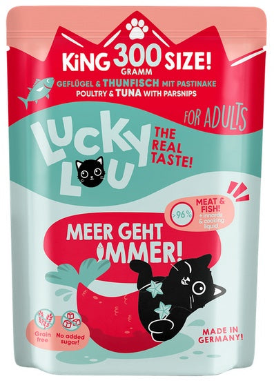 Lucky Lou Lifestage Adult Drób i tuńczyk saszetka 300g - Image 2
