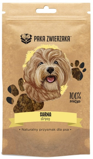 Paka Zwierzaka stripsy z sarny 100% - chrupiąca nagroda bez dodatków - Image 1