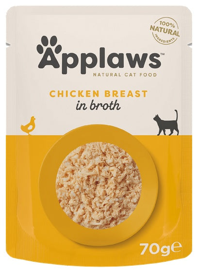 Applaws saszetka dla kota Kurczak w rosole 70g - Image 1