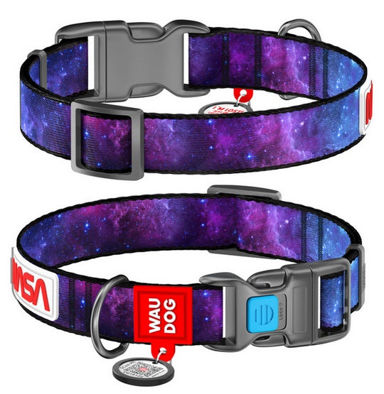 Obroża Collar WAUDOG Nylon - QR-paszport i zapięcie fastex - Image 1