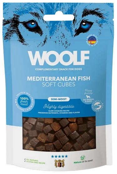 Woolf Soft Cubes Mediterranean Fish 100g - Image 2
