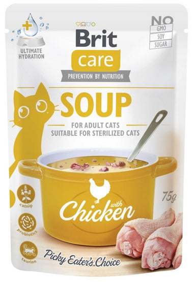 Brit Care Cat Soup Chicken saszetka 75g - Image 1