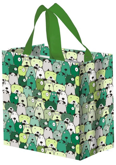 Torba Mini Pysiaki 10L zielona - lekka i wielorazowa na zakupy dla psa - Image 1