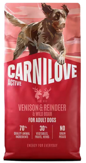 Carnilove Dog Active Venison & Reindeer Adult - dziczyzna i renifer 1,5kg - Image 1