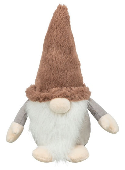 Trixie zabawka świąteczna dla psa gnom pluszowy z piszczałką 30 cm - miękki plusz i dźwiękowa zabawa - Image 1