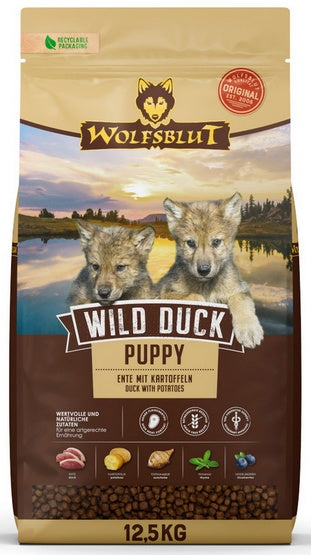 Wolfsblut Dog Wild Duck Puppy - kaczka i bataty 12,5kg - Image 1