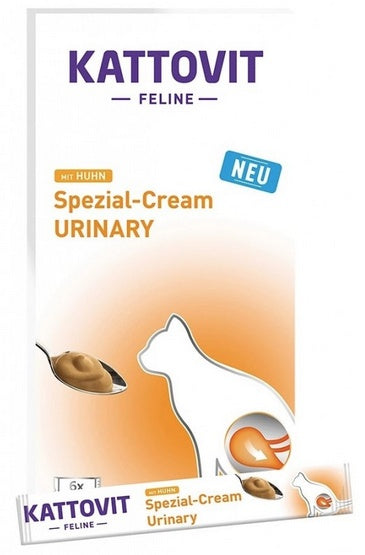Kattovit Feline Pasta Urinary Cream 90g (6x15g) – poręczne saszetki wspierające układ moczowy