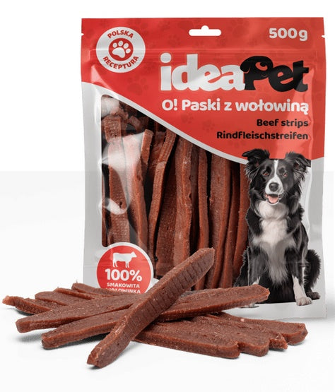 IdeaPet Paski z wołowiną 500g - Image 1