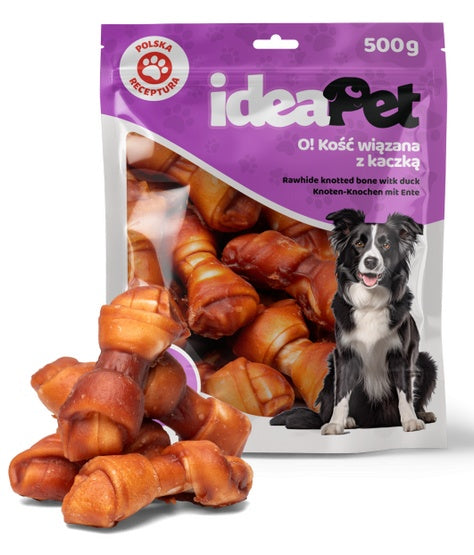 IdeaPet O! Kość wiązana z kaczką 500g - Image 1