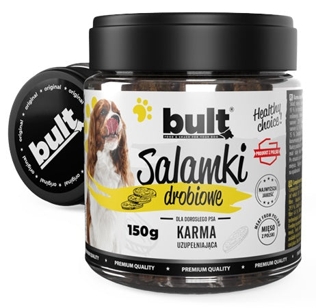 Salamki drobiowe Bult 150 g - mięsna nagroda do treningu - Image 1