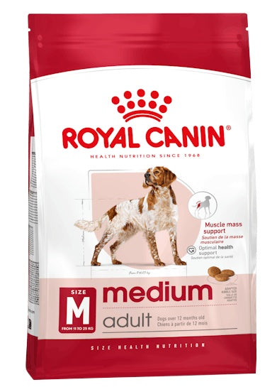 Royal canin medium adult – pełnoporcjowa karma dla dorosłych psów ras średnich 12 kg