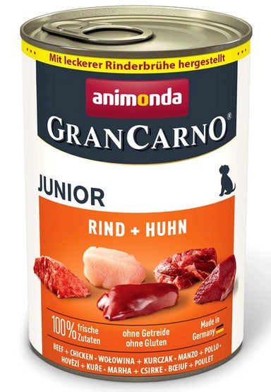 Animonda GranCarno Original Junior Rind Huhn Wołowina + Kurczak puszka 400g - Image 1