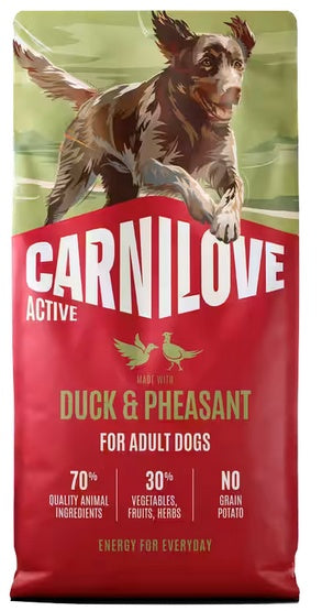 Carnilove Dog Active Duck & Pheasant Adult – kaczka i bażant 1,5kg